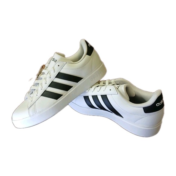 NEW Size 8 Adidas Grand Court Footwear White Black Size 8 Women's Sneakers #1274 - Picture 11 of 11
